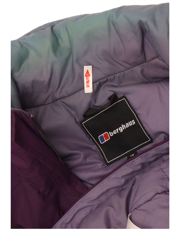 Jachetă de vânt supradimensionată cu glugă pentru femei Berghaus UK 10 Mic violet