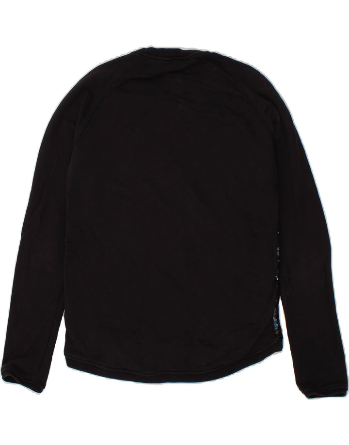 TED BAKER Womens Sweatshirt Jumper Size 2 Medium Black Cotton Vintage Ted Baker and Second-Hand Ted Baker from Messina Hembry 