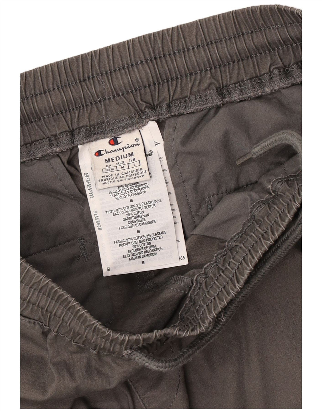 Pantaloni de jogger pentru bărbați Champion Medium W30 L29 Bumbac gri