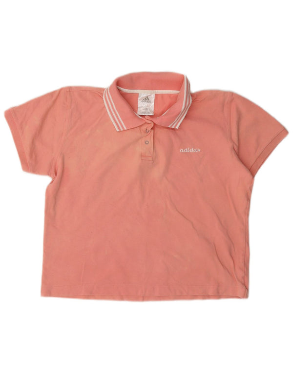 Tricou polo Adidas pentru femei UK 16 mare bumbac roz