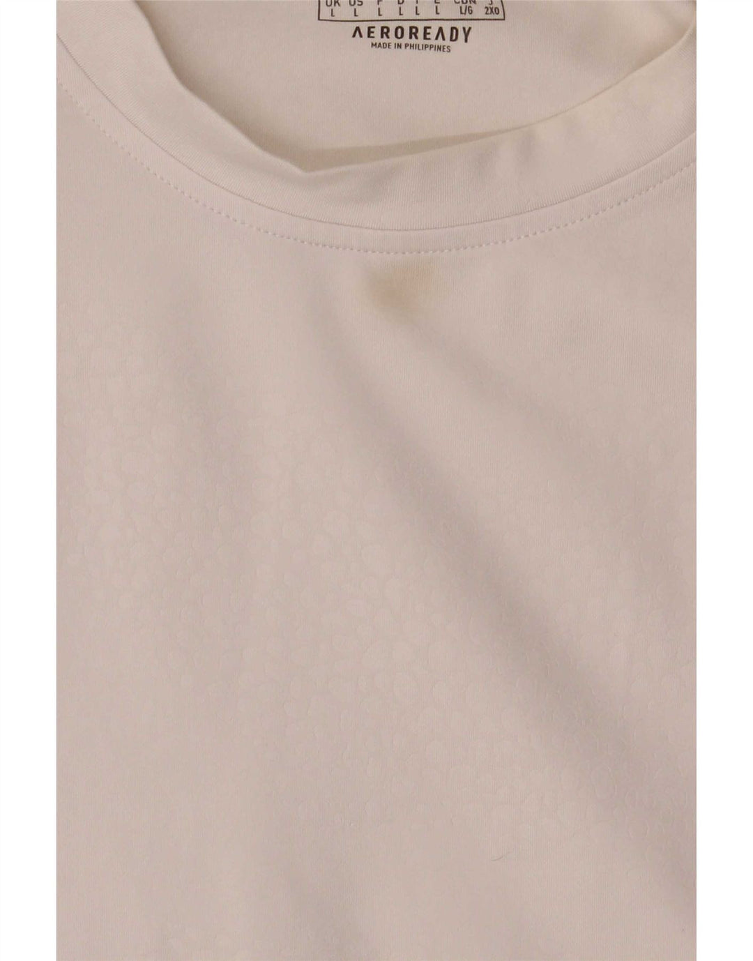 Tricou pentru bărbați Adidas Aeroready Top mare din poliester alb