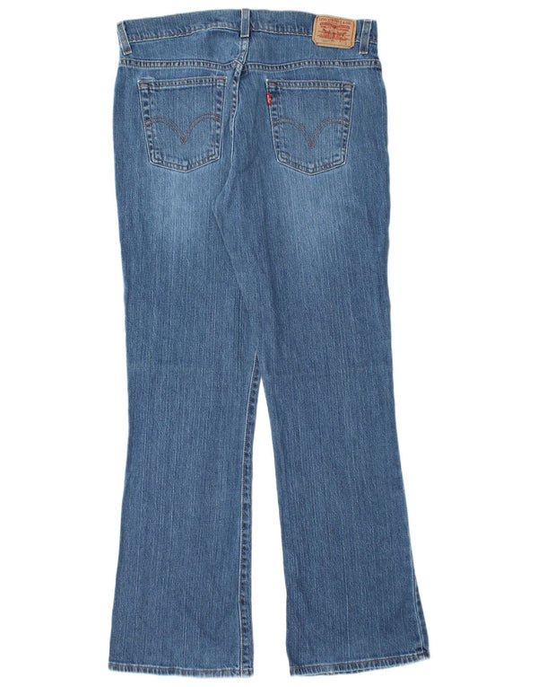 Jeans Levi's pentru femei 515 Nouveau Bootcut US 12 Large W34 L32 Blue Cotton