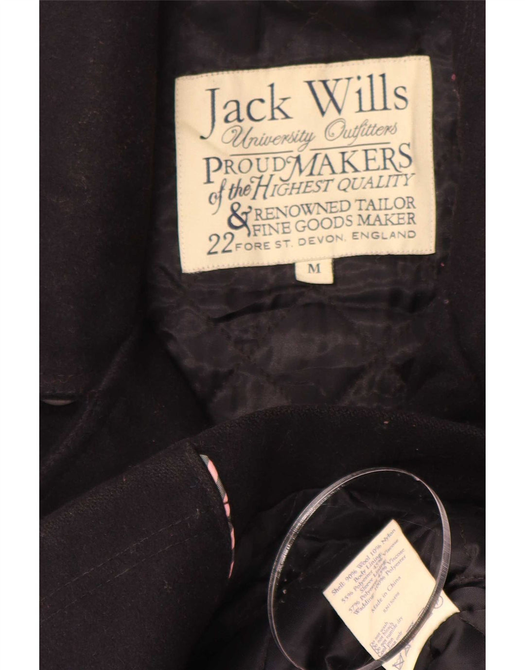 Palton Jack Wills pentru bărbați UK 38 Mediu Lână bleumarin