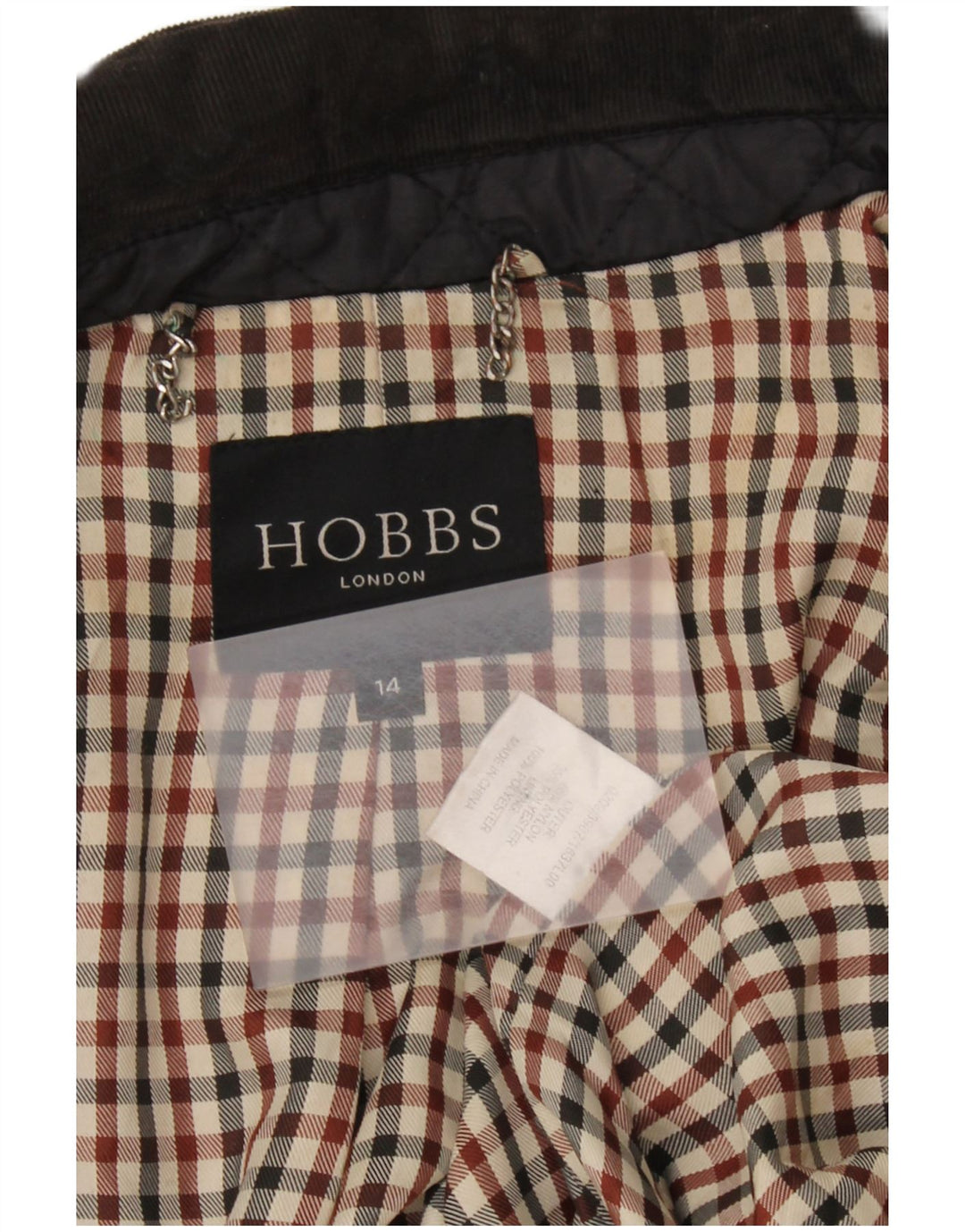 Jachetă matlasată Hobbs pentru femei UK 14 Medium Black Nylon