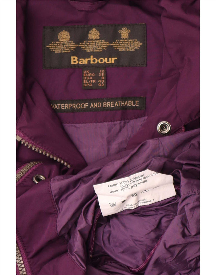 Jachetă militară pentru femei Barbour UK 12 Poliester violet mediu
