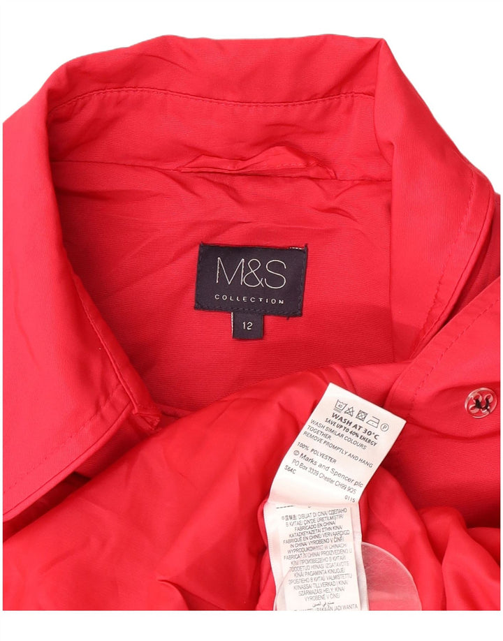 Trench pentru femei Marks & Spencer UK 12 Poliester roz mediu