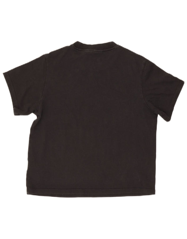 Tricou supradimensionat Adidas pentru femei Top UK 10 Small Black Bumbac