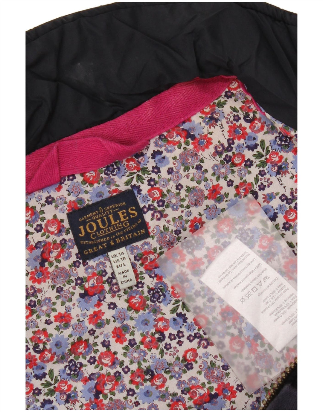 Gilet matlasat pentru femei Joules UK 14, mare, albastru, poliester