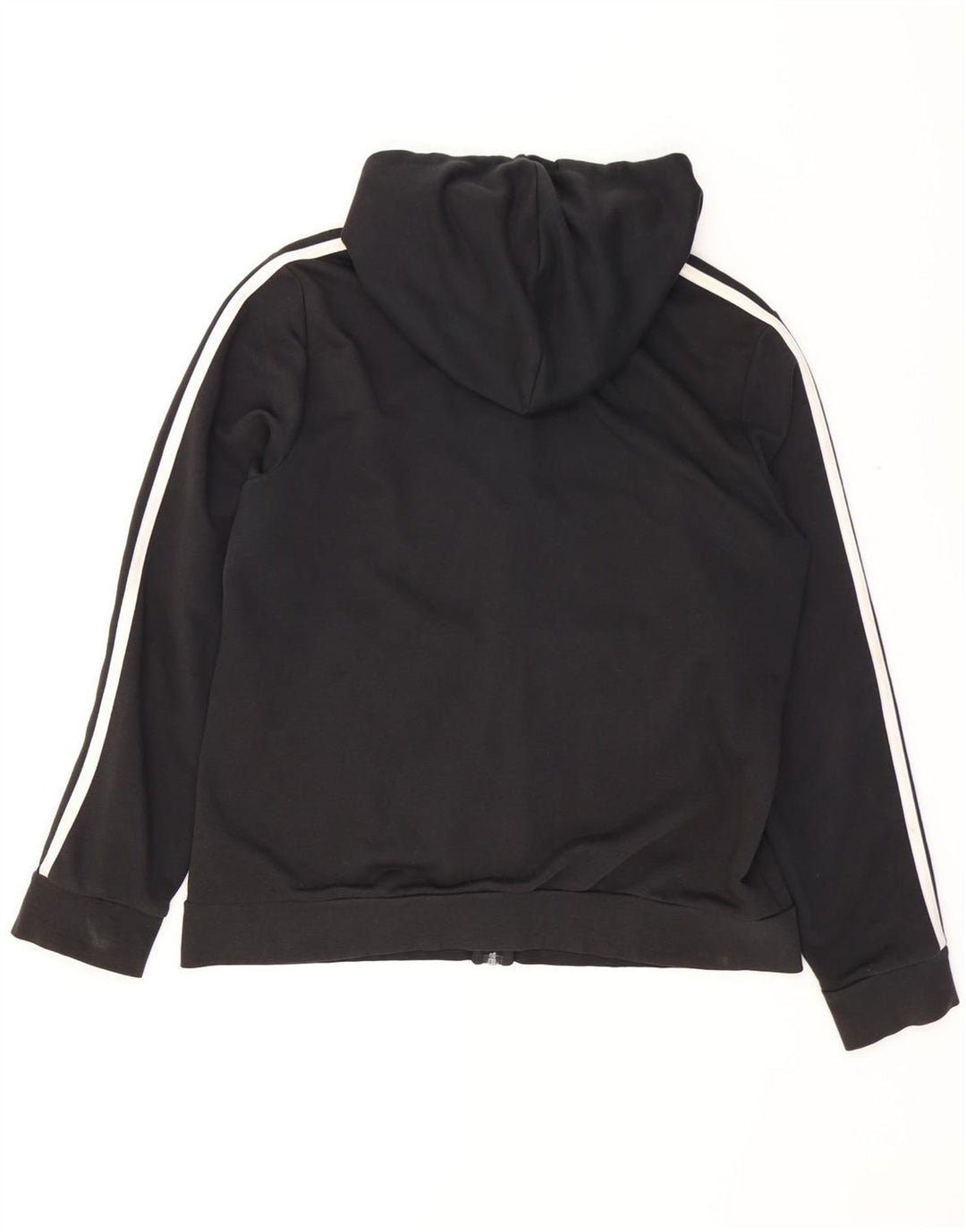Pulover ADIDAS pentru femei cu fermoar, UK 20/22 XL, bumbac negru
