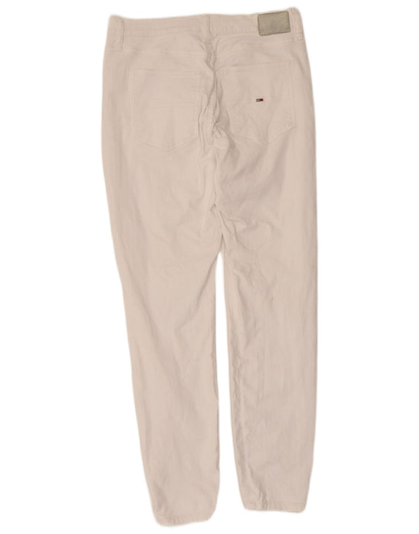 Blugi slim pentru femei Tommy Hilfiger W32 L30 bumbac alb
