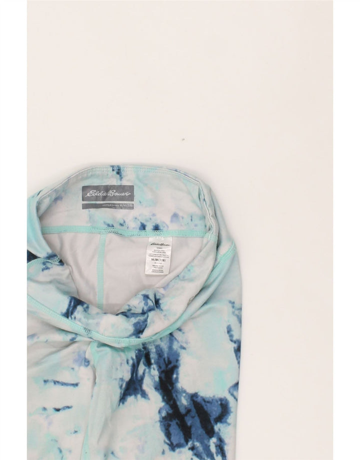 EDDIE BAUER Girls Leggings 7-8 Years Medium Blue Tie Dye Polyester Vintage Eddie Bauer and Second-Hand Eddie Bauer from Messina Hembry 