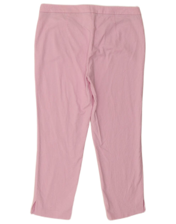 Pantaloni tăiați pentru femei Trussardi IT 44 Medium W32 L24 Roz Bumbac