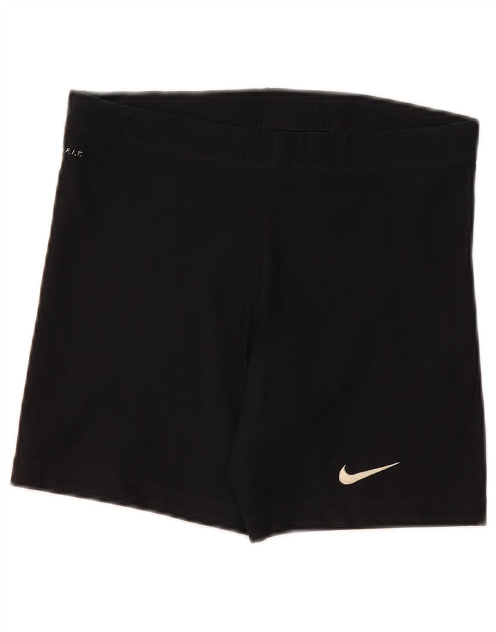 Pantaloni scurți sport Nike Dri Fit Graphic pentru femei US 4/6 Poliester negru mic