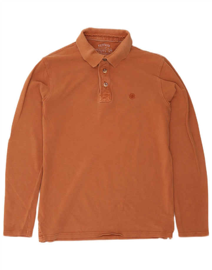 Tricou polo cu mânecă lungă pentru bărbați Fat Face Mic Maro