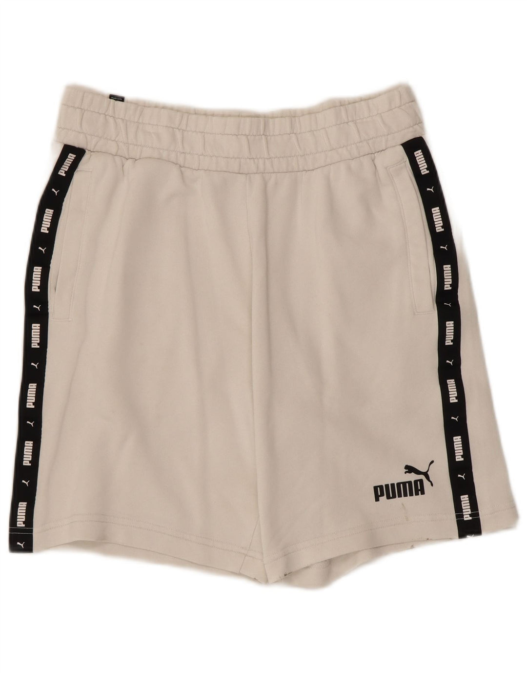 Pantaloni scurți Puma Graphic Sport pentru bărbați, mari, alb, din bumbac