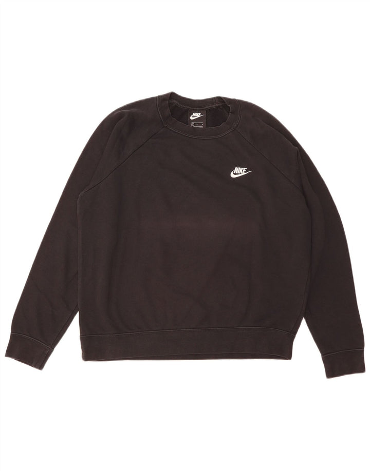 Pulover Nike pentru femei UK 16, mare, negru, bumbac