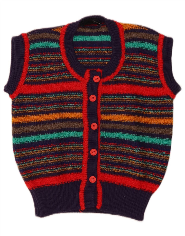 Brian Scott Pulover Crop Cardigan pentru Damă EU 38 Mediu Multicolore în dungi