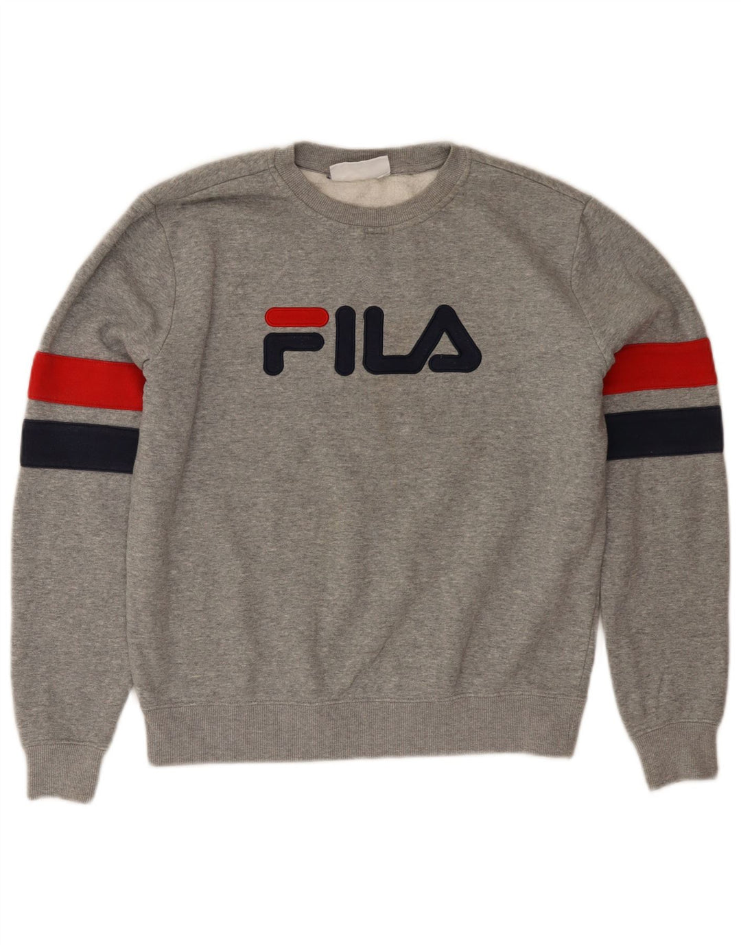 Pulover cu grafic pentru femei FILA UK 14 Gri mediu Colorblock