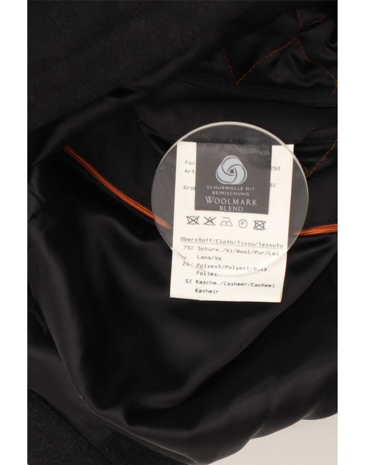 Bugatti Pardesiu pentru bărbați IT 46 Small Black Virgin Wool