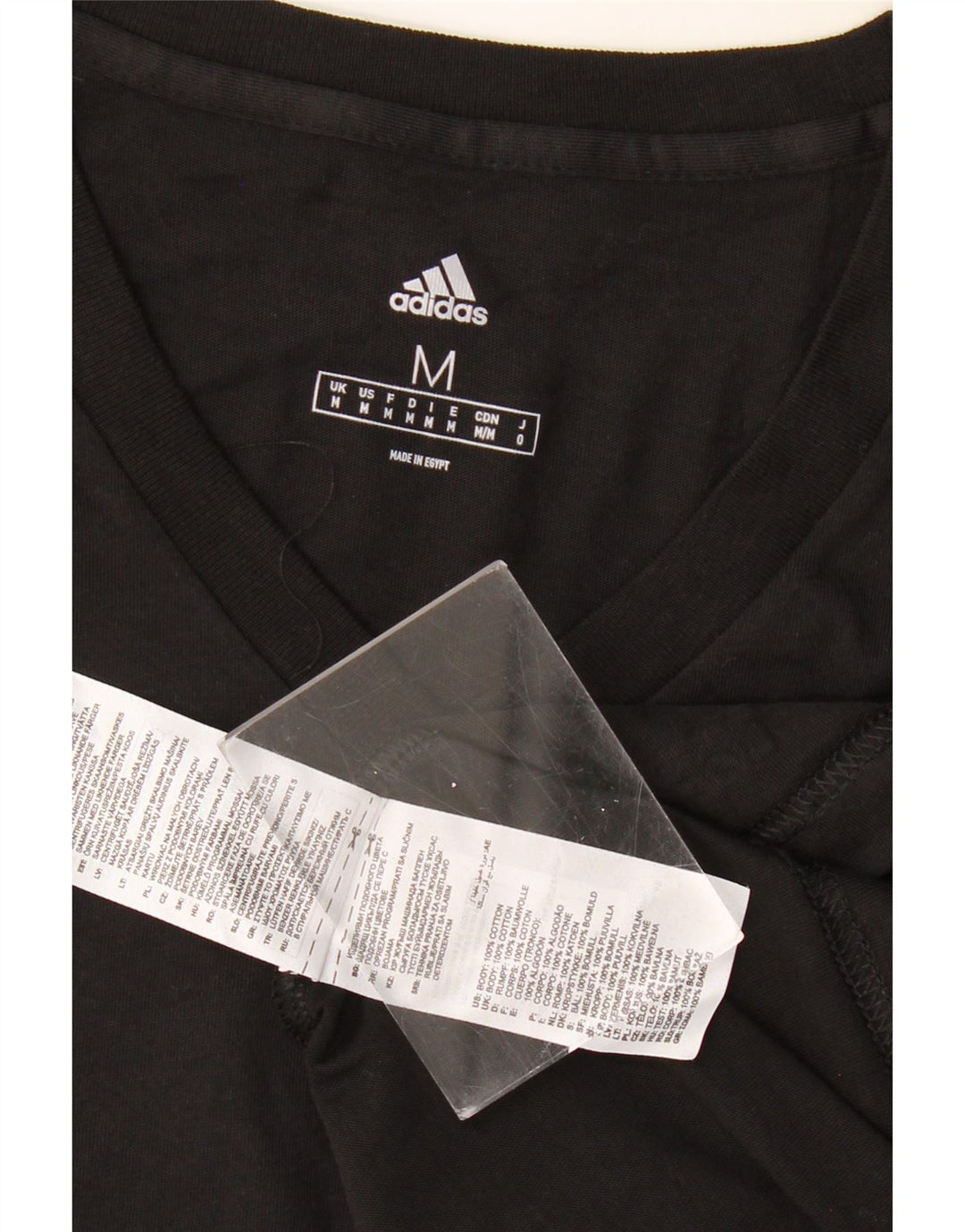 Tricou pentru bărbați ADIDAS Top mediu negru bumbac