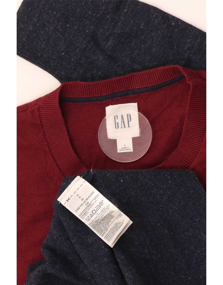 Pulover pentru bărbați Gap, cu gât crew, mic, multicolor, color block, bumbac