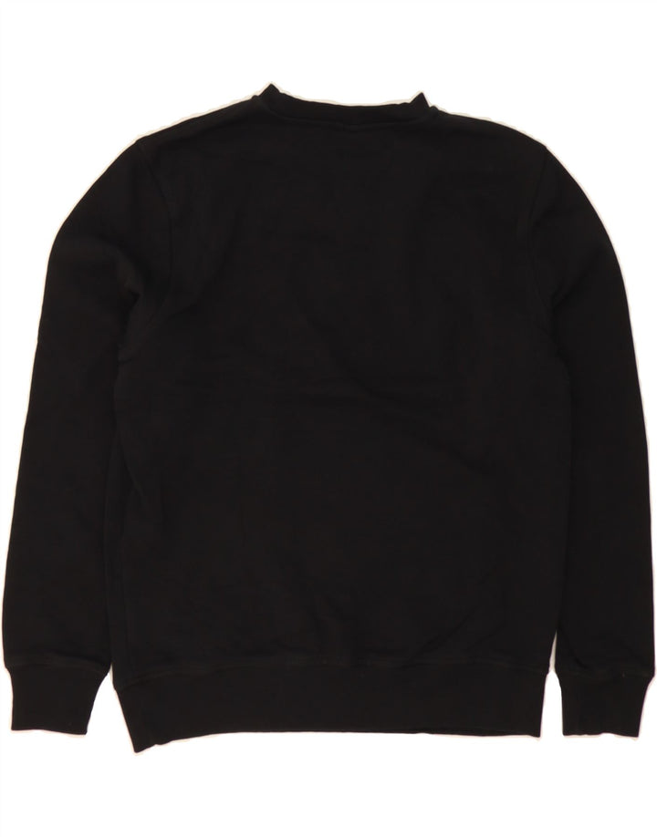 NORTH SAILS Womens Oversized Sweatshirt Jumper UK 6 XS Black Cotton Vintage North Sails and Second-Hand North Sails from Messina Hembry 