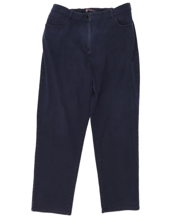 Pantaloni casual conici pentru femei Marks & Spencer UK 20 2XL W36 L28 bleumarin