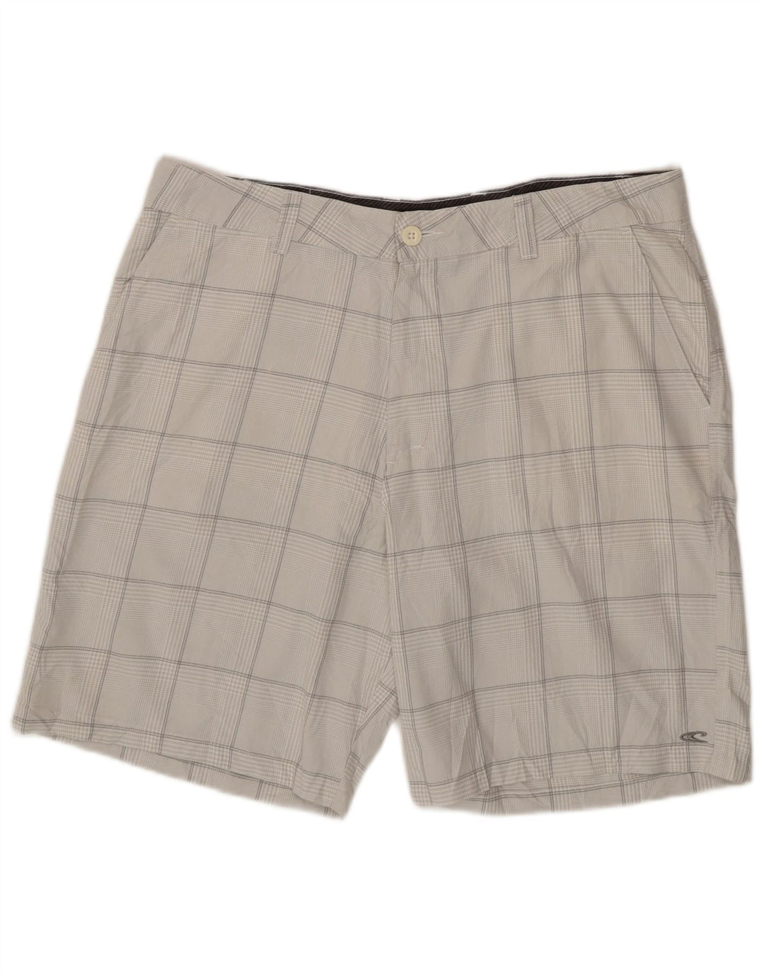 Pantaloni scurți chino pentru bărbați O'Neill W38 XL poliester cu carouri gri
