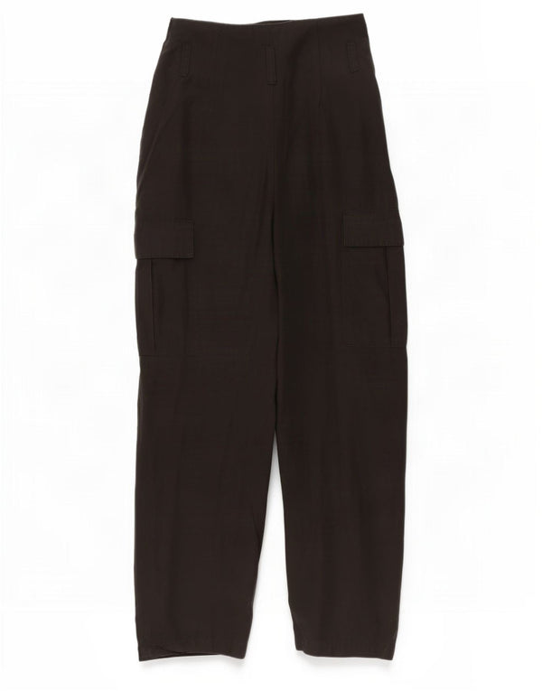 Pantaloni cargo tăiați pentru femei cu talie înaltă Zara Mici L26 L24 Negri