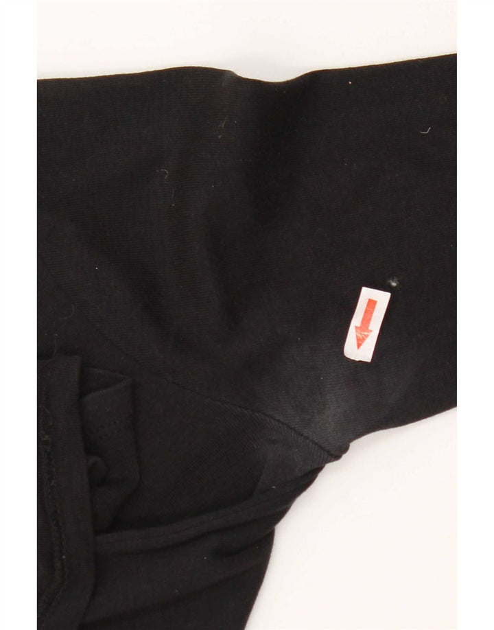 Top femeie Zara cu mâneci 3/4 UK 8 mic bumbac negru