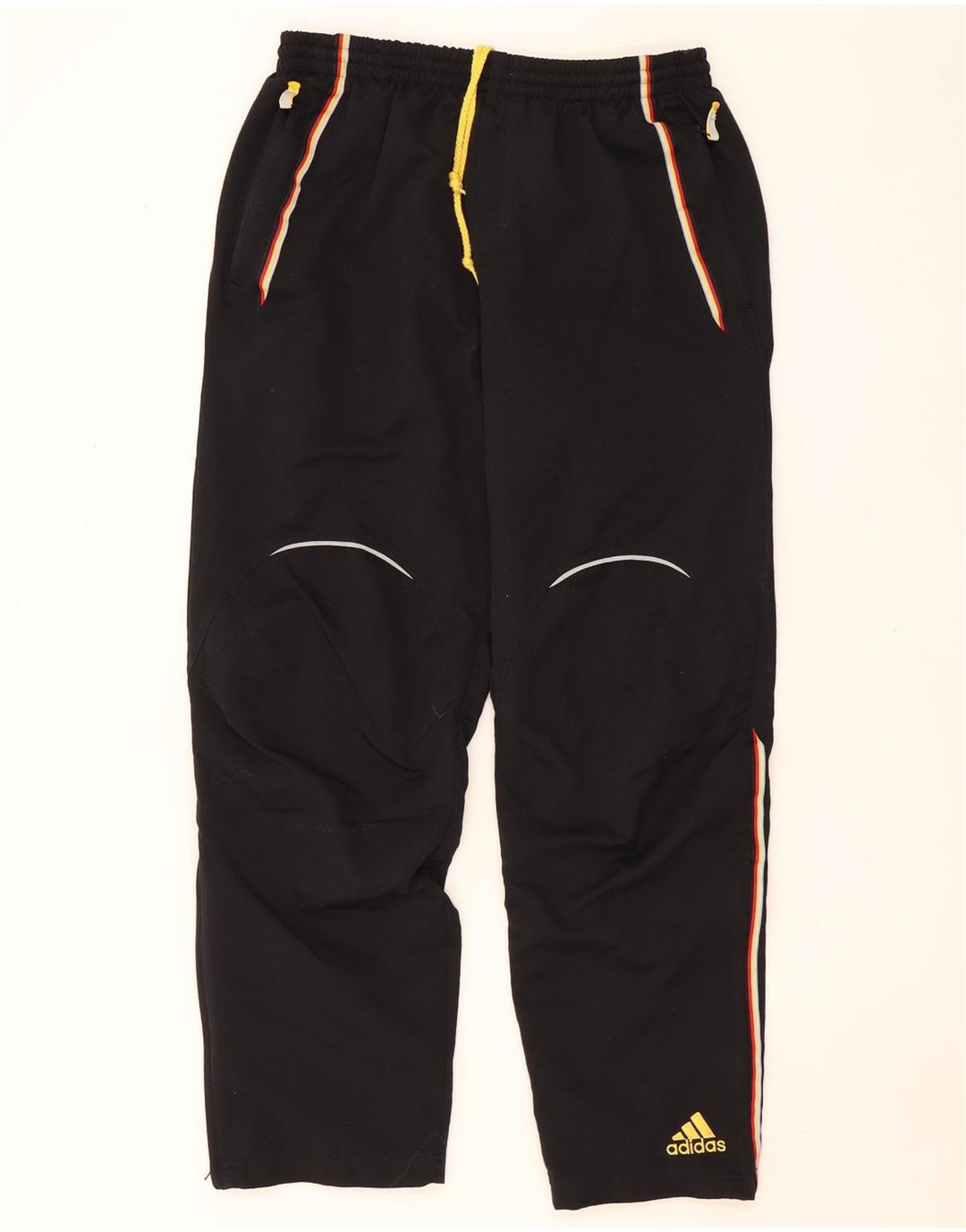 Pantaloni de trening ADIDAS pentru bărbați UK 42/44 Large W36 L30 Poliester negru