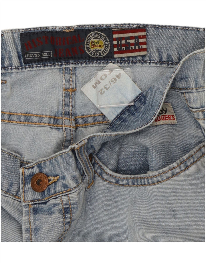 Blugi roy Rogers pentru femei Seven Bell Bootcut IT 46 Large W32 L34 Blue Bumbac