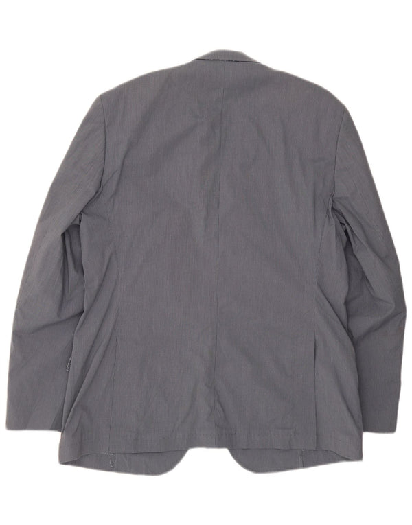 Jachetă pentru bărbați Angelo Litrico cu 2 nasturi IT 54 2XL Gri Pinstripe