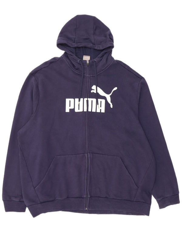 Pulover Puma Graphic Zip pentru bărbați, 5XL, bumbac bleumarin