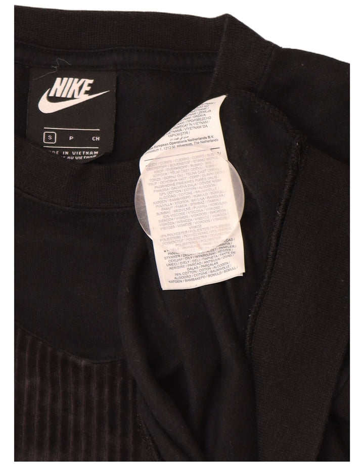 Pulover supradimensionat pentru femei NIKE UK 10 Bumbac negru mic