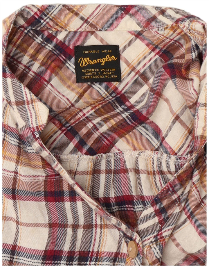 Rochie cămașă de flanel pentru femei Wrangler UK 14, carouri medii, multicolore