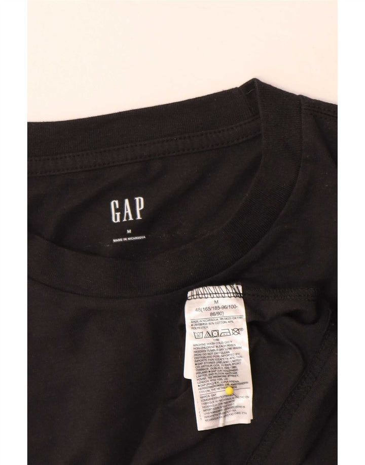 Tricou grafic Gap pentru bărbați Top mediu negru bumbac