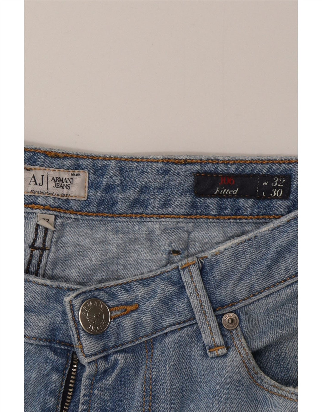 Blugi slim pentru bărbați Armani W32 L30 Bumbac albastru