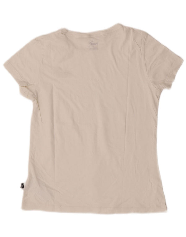 Tricou Puma pentru femei Top UK 10 Small Off White Bumbac