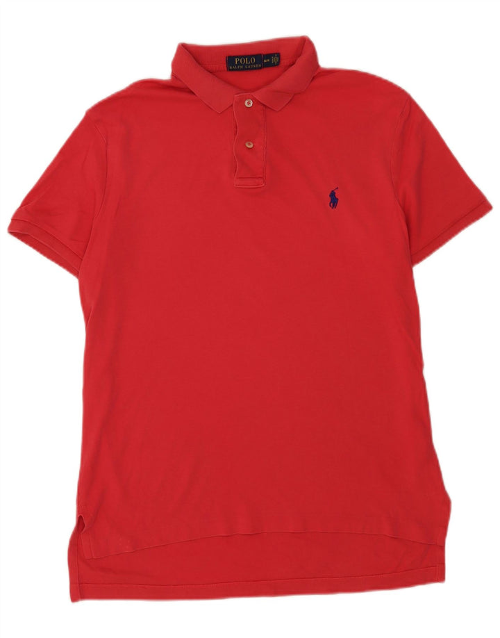 Cămașă polo Polo Ralph Lauren pentru bărbați, bumbac roșu mediu