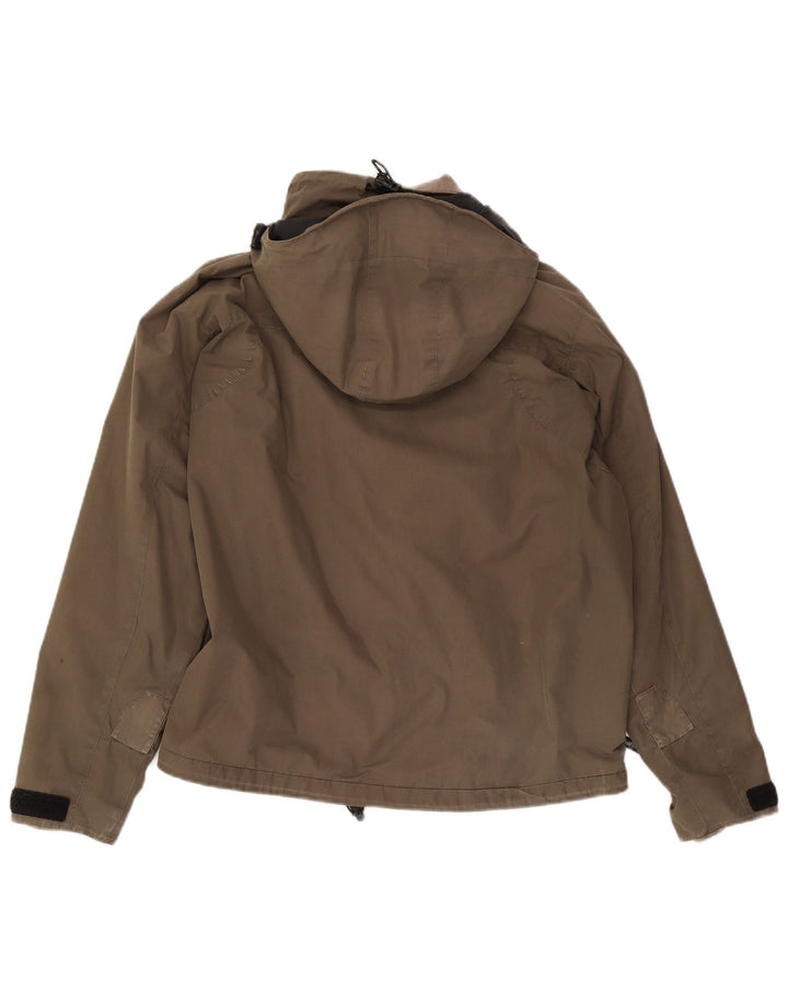 Jack Wolfskin jachetă de vânt cu glugă pentru bărbați UK 36/38 Bej mediu