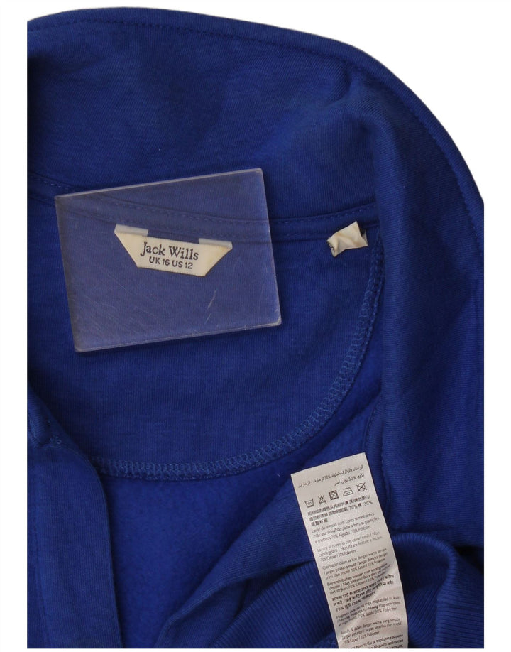 Jack Wills Pulover oversized crop pentru femei UK 16 Large Blue