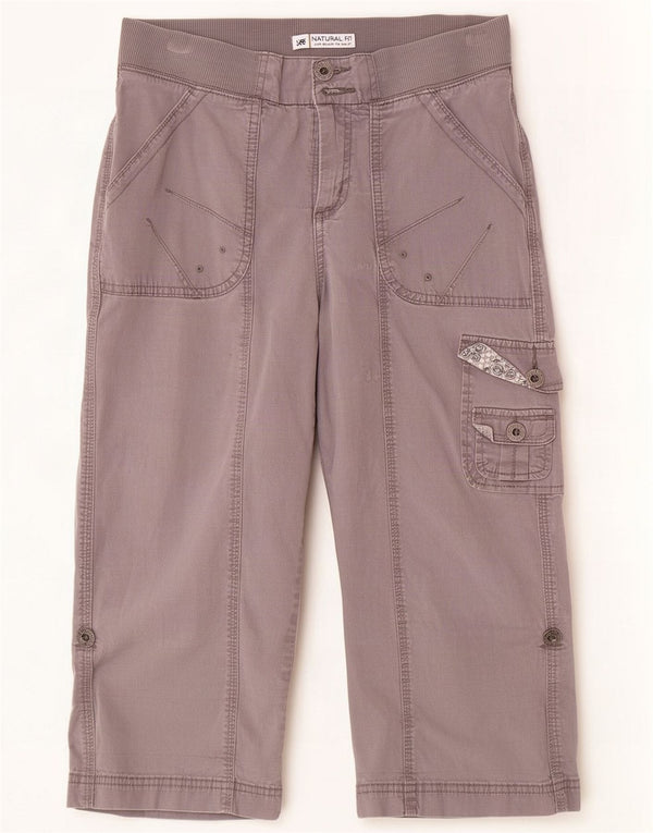 Lee Womens Cargo Capri Pantaloni US 8 Medium W30 L20 Gri Bumbac