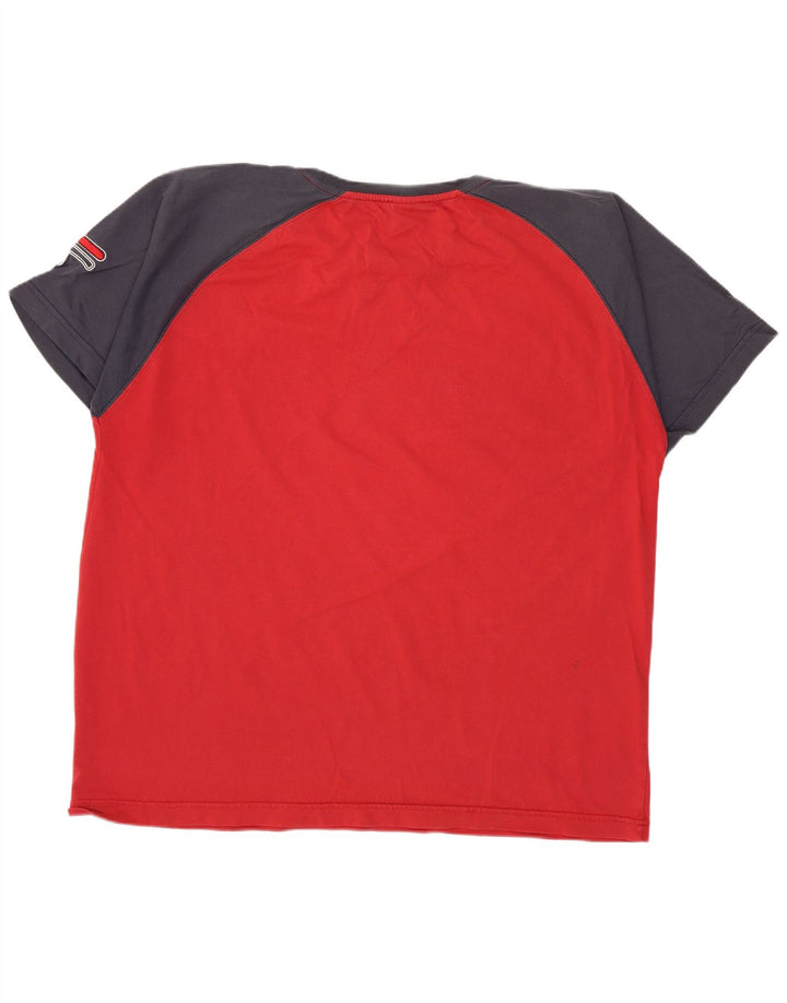 Tricou grafic pentru bărbați Fila Top XL Roșu Colorblock