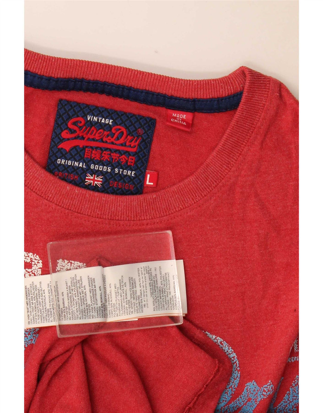 Tricou grafic pentru bărbați Superdry Top mare bumbac roșu