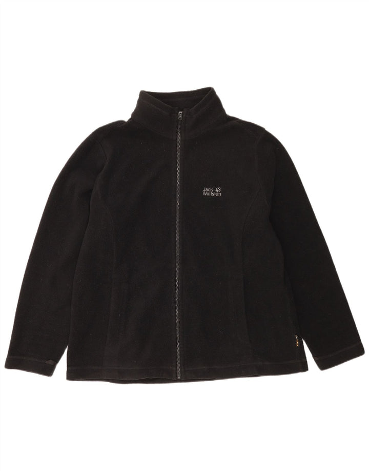 Jack Wolfskin Mens Liner Fleece Jacket UK 40 Poliester negru mare