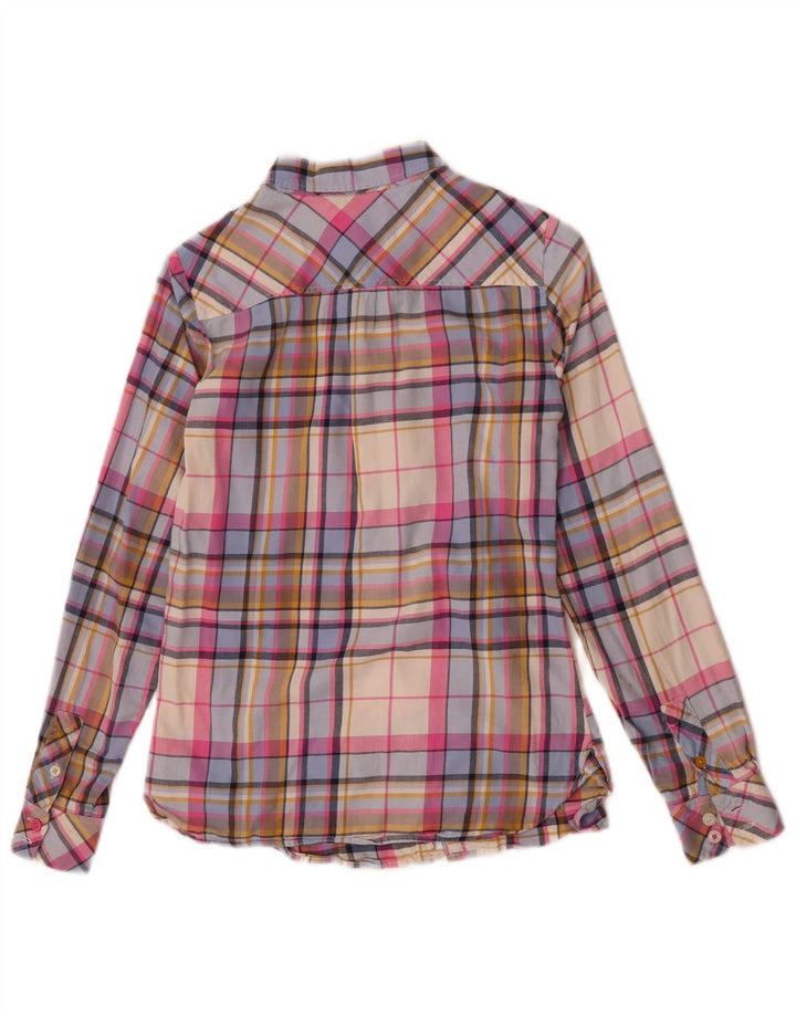 Cămașă Joules pentru femei UK 8, bumbac cu carouri multicolore mici
