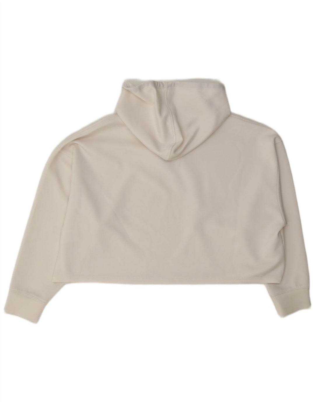 Jumper Dkny Crop Oversized Hoodie pentru femei UK 16 Poliester alb mare