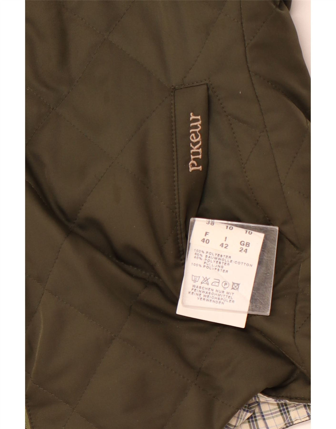 PIKEUR Gilet matlasat reversibil pentru femei IT 42 Poliester kaki mediu