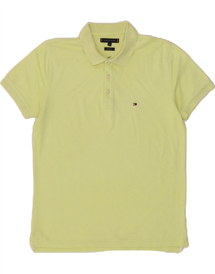 TOMMY HILFIGER Mens Regular Fit Polo Shirt Medium Green Vintage Tommy Hilfiger and Second-Hand Tommy Hilfiger from Messina Hembry 